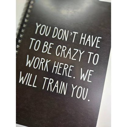 Funny Sarcastic Notebooks for Work - Lined Notebooks with Witty Quotes