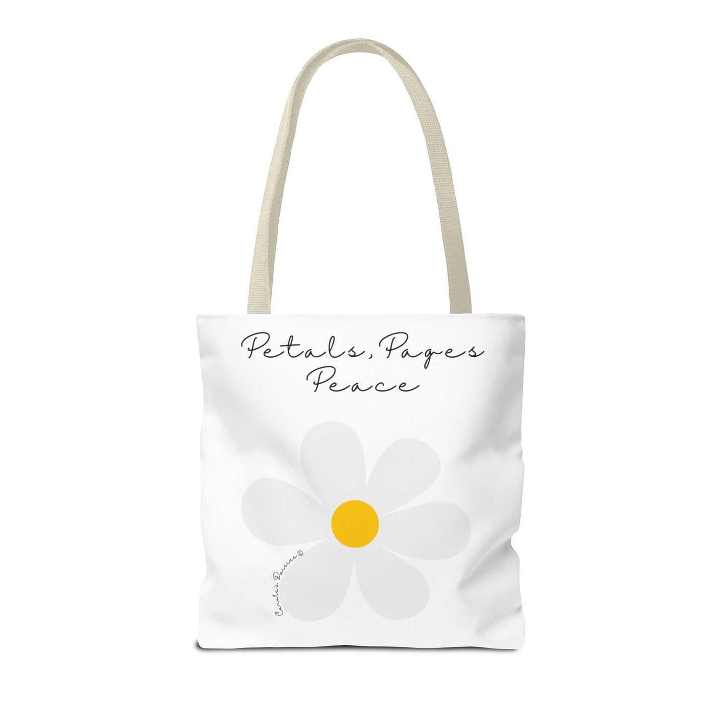 Daisy 'Petals, Papers, Peace' Tote Bag
