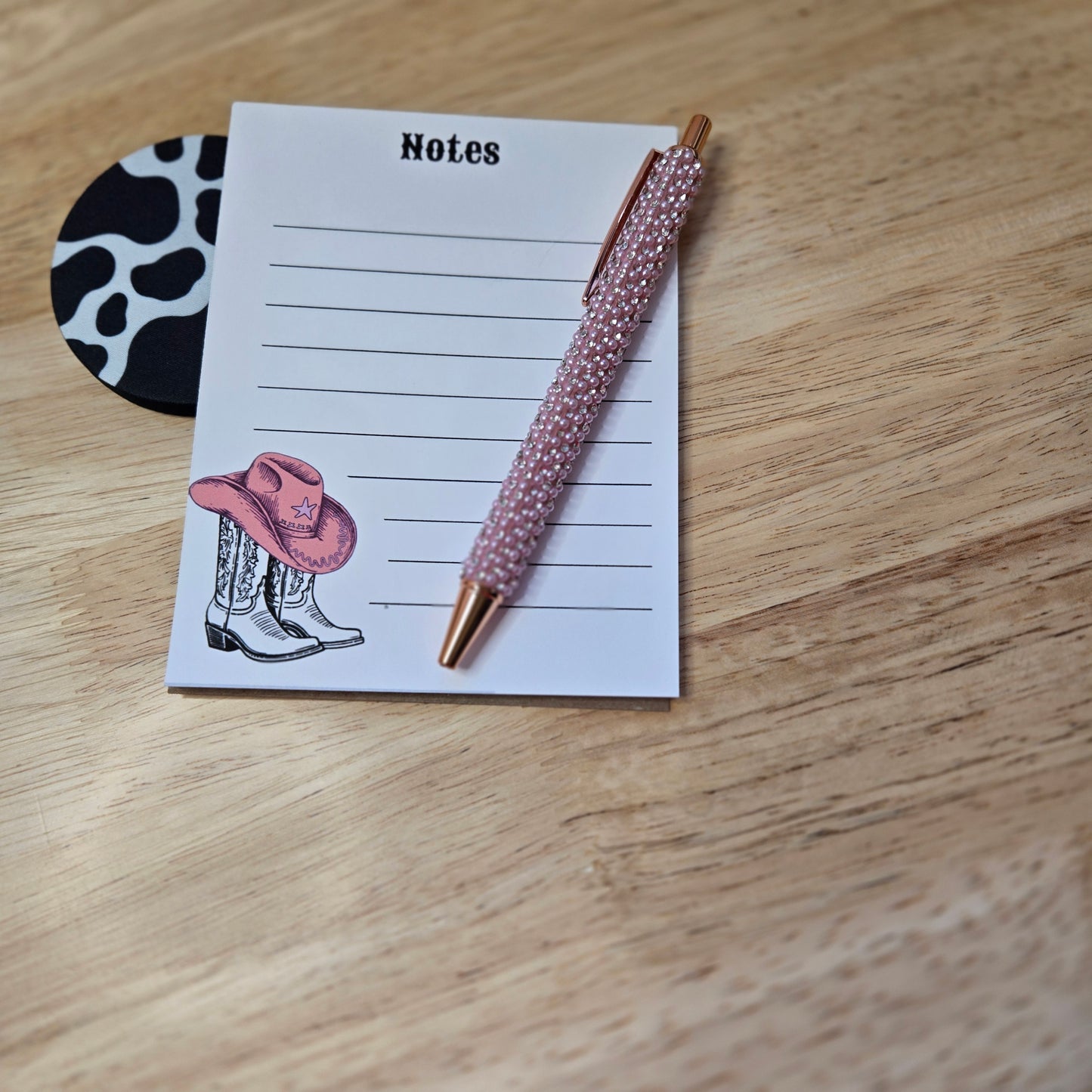 Cowgirl Hat and Boots Notepad