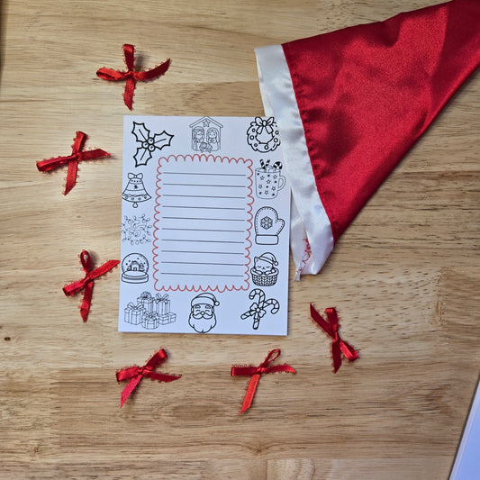 Christmas Color-In Notepad