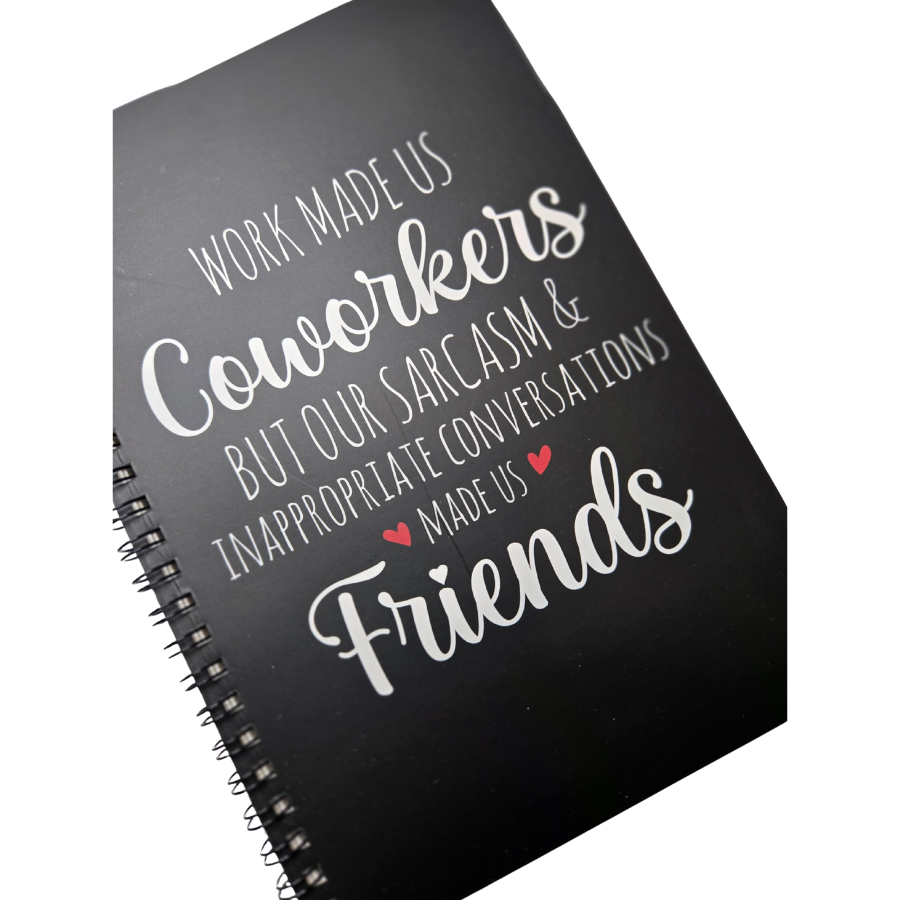 Funny Sarcastic Notebooks for Work - Lined Notebooks with Witty Quotes