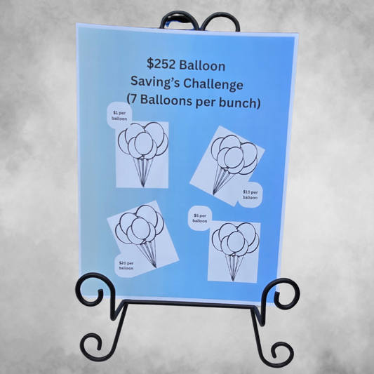 $252 Balloon Savings Challenge