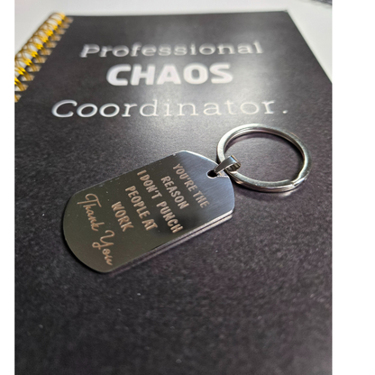 Funny Dog Tag Keychain