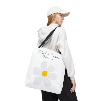 Daisy 'Petals, Papers, Peace' Tote Bag