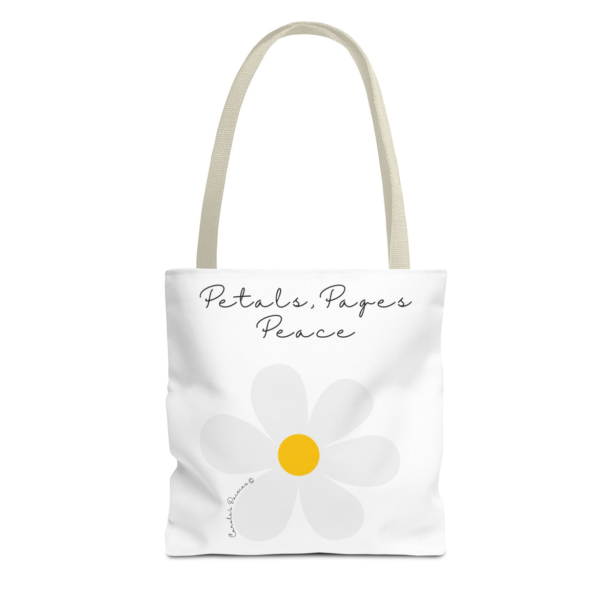 Daisy 'Petals, Papers, Peace' Tote Bag