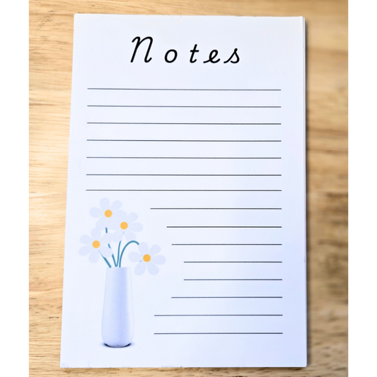 Daisies in Vase Notepad