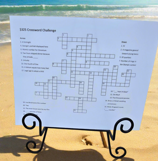 $325 Crossword Puzzle Savings Challenge
