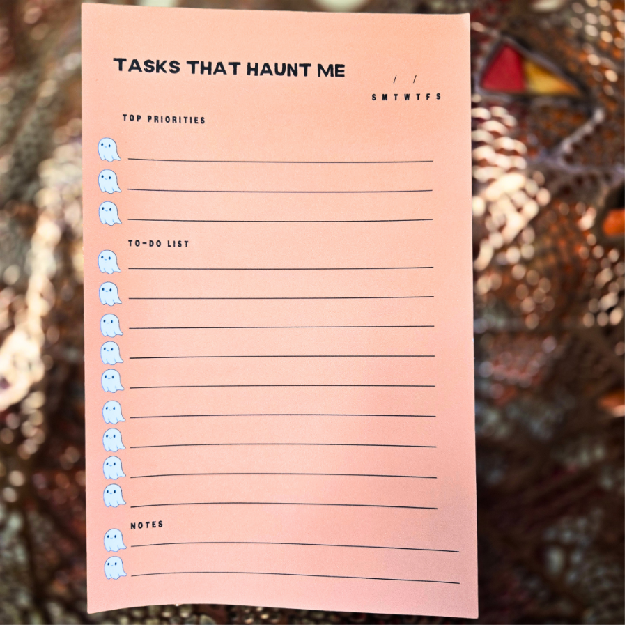 Tasks that Haunt Me Notepad