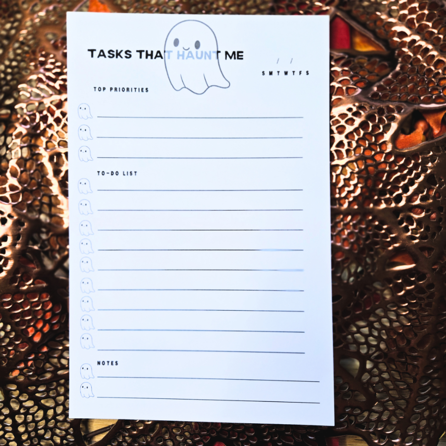 Tasks that Haunt Me Notepad