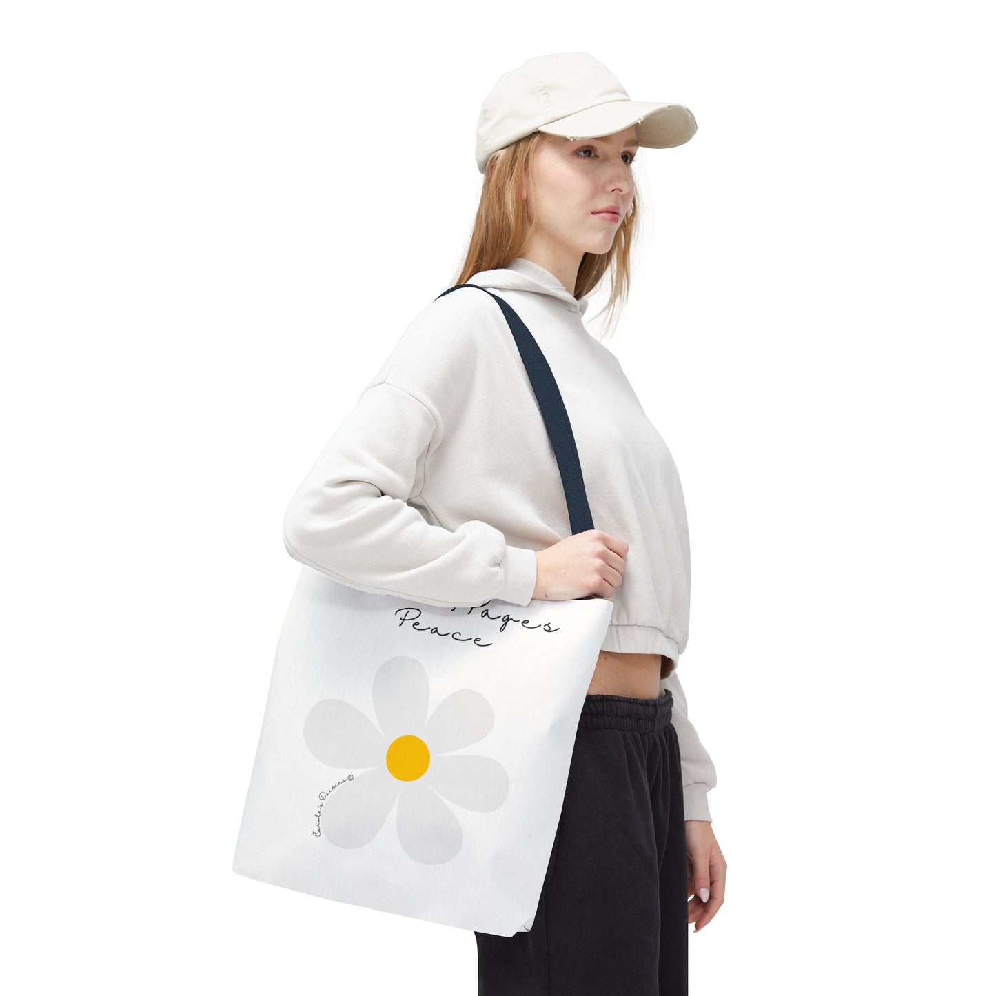 Daisy 'Petals, Papers, Peace' Tote Bag