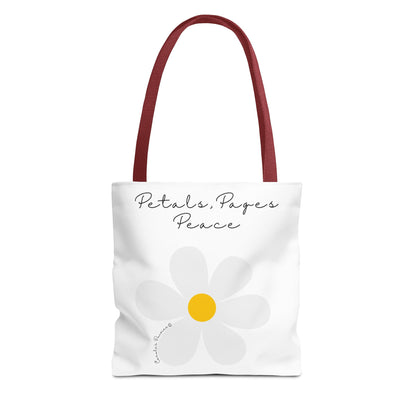 Daisy 'Petals, Papers, Peace' Tote Bag