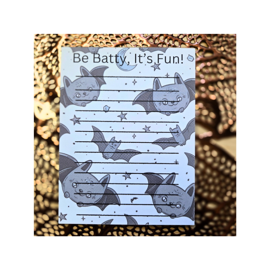 Be Batty, It's Fun Notepad