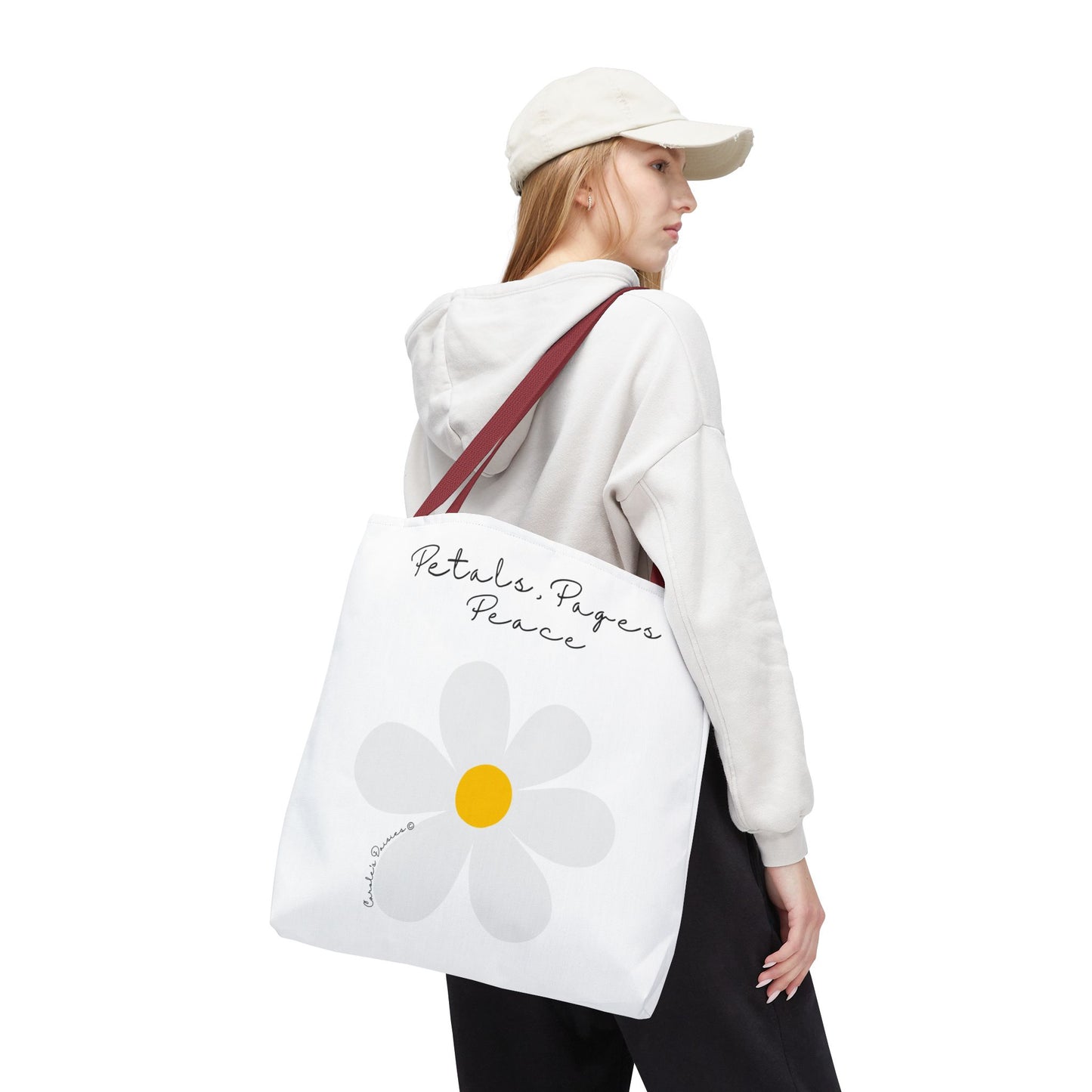 Daisy 'Petals, Papers, Peace' Tote Bag
