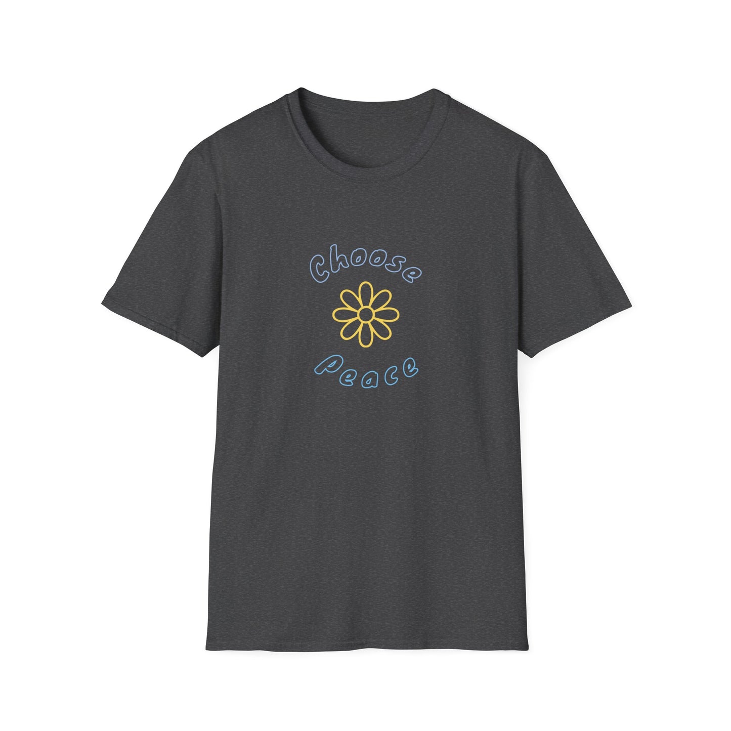 Choose Peace Daisy T-Shirt | Minimal Floral Peace Tee