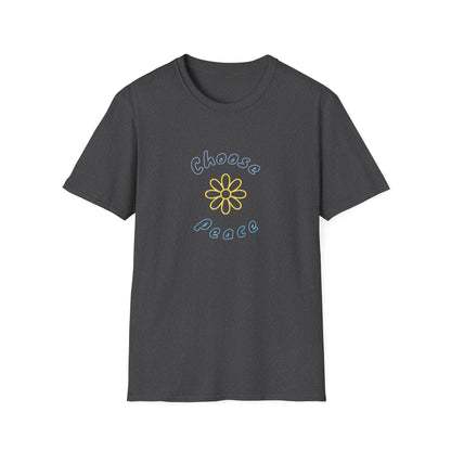 Choose Peace Daisy T-Shirt | Minimal Floral Peace Tee