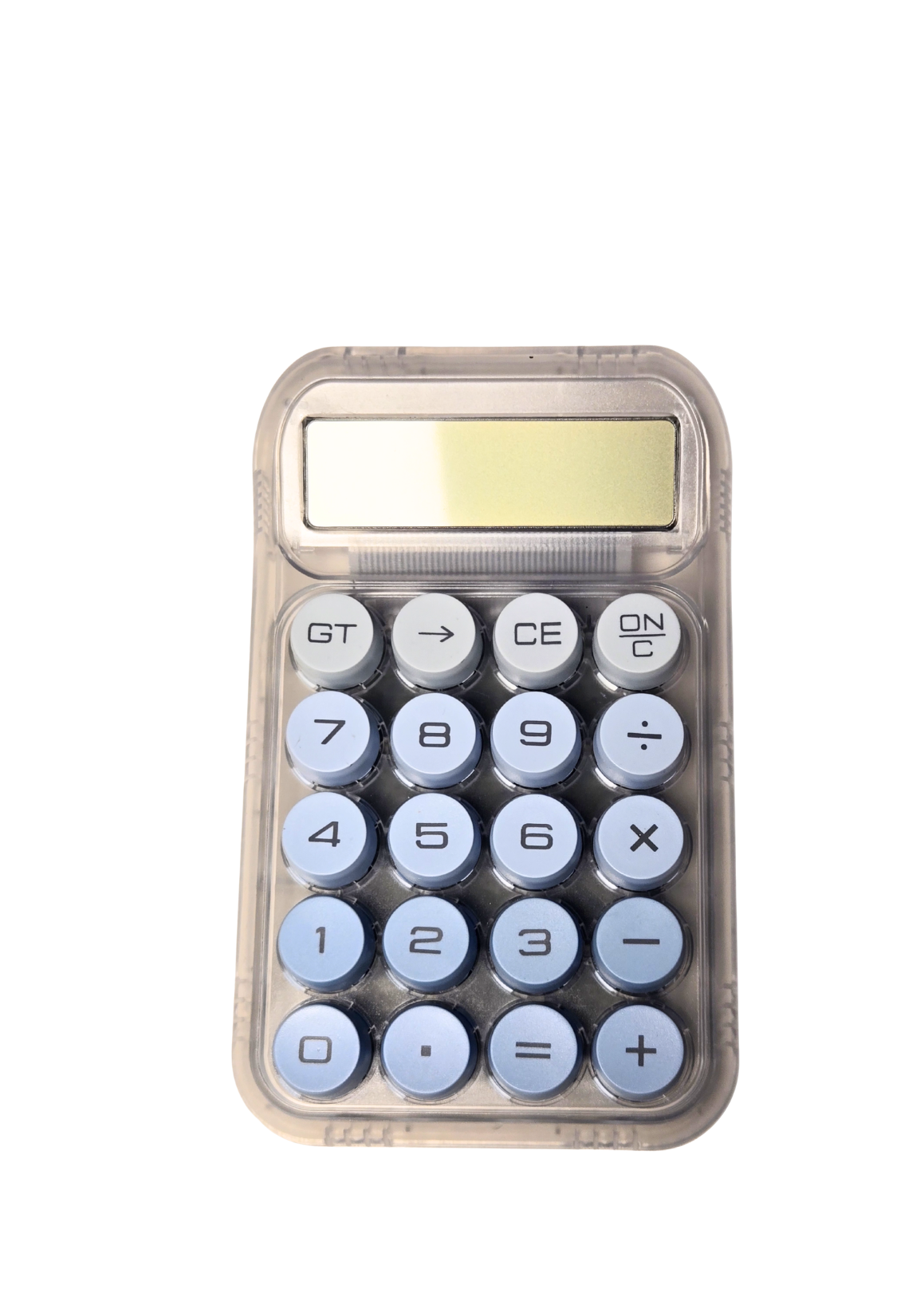 🌈 Ombre Chunky Buttons Clear Case Calculator