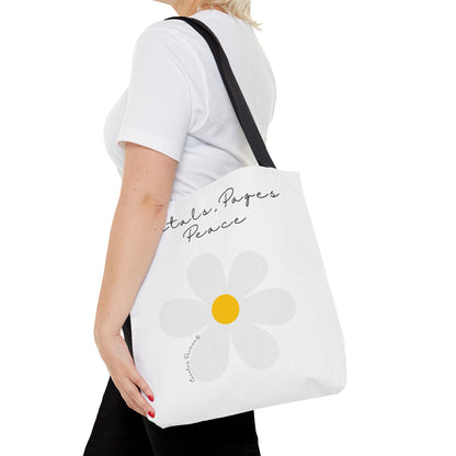 Daisy 'Petals, Papers, Peace' Tote Bag
