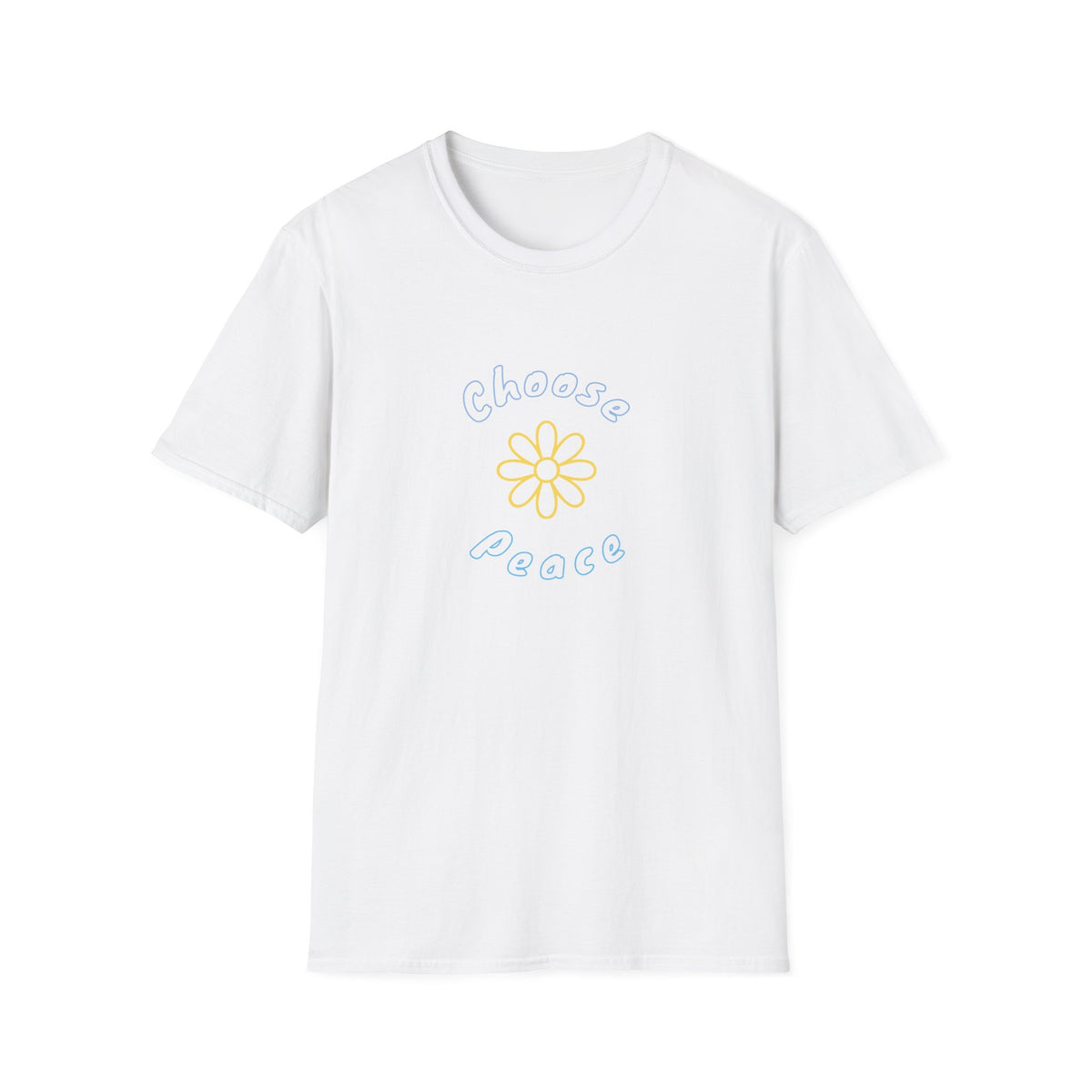 Choose Peace Daisy T-Shirt | Minimal Floral Peace Tee