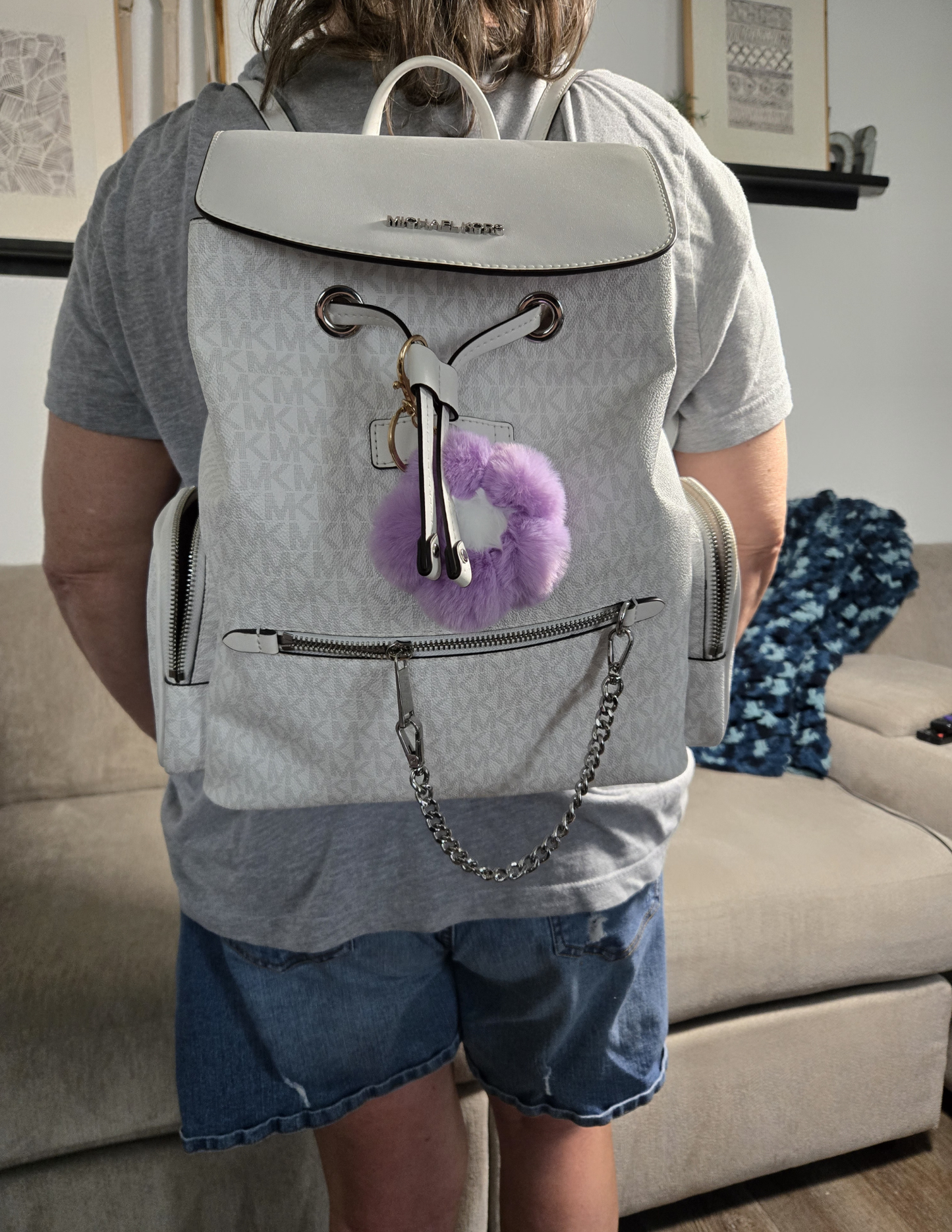 Plush Daisy Keychain