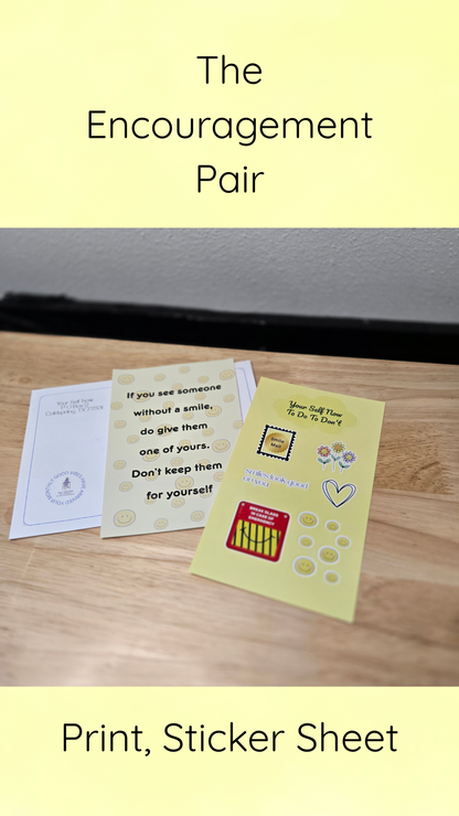 Monthly Snail Mail – Confidence Building Bundle with Stationery & Motivational Stickers