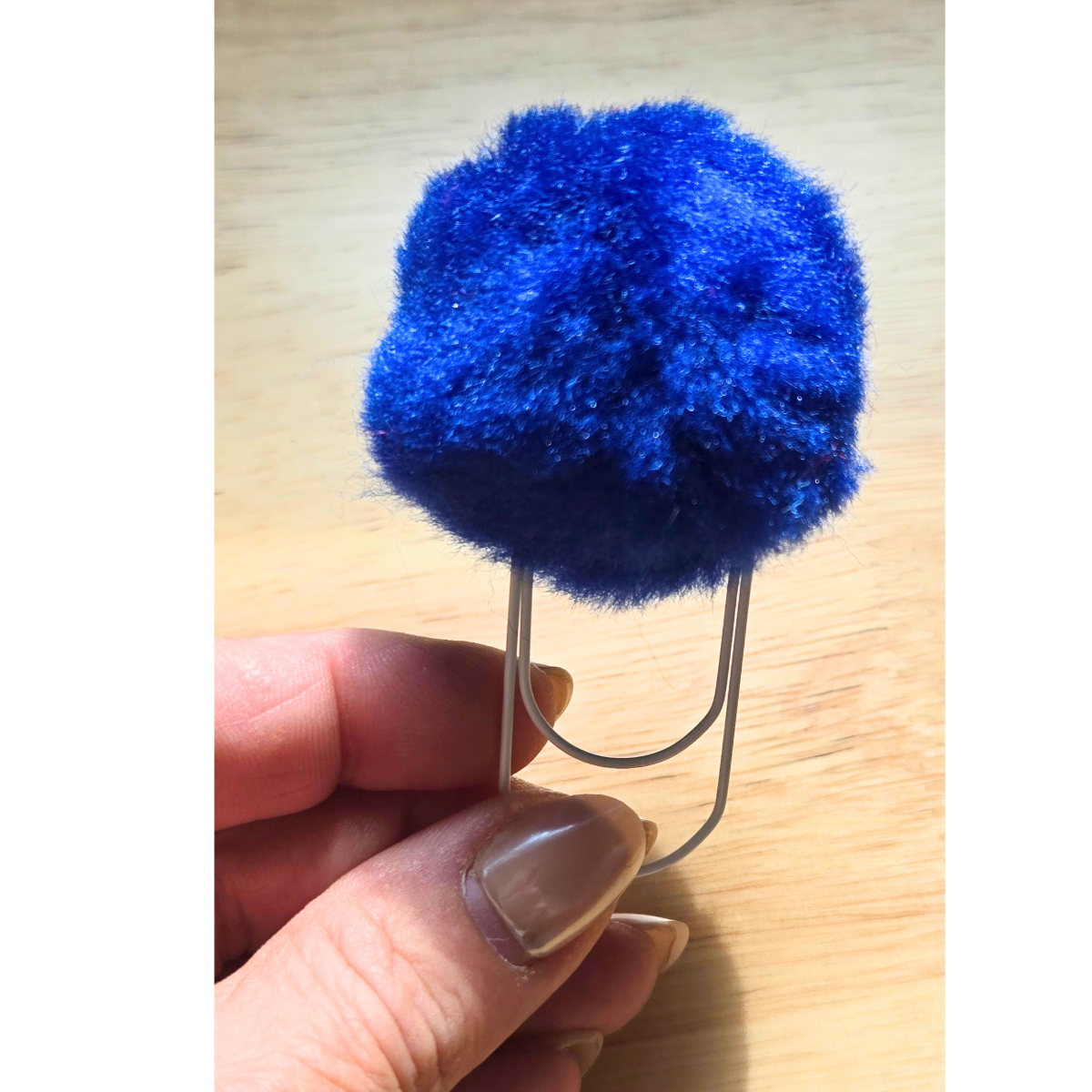 Fluffy Polka Dot Paper Clip as a bookmark, Notebook or Planner Accessory