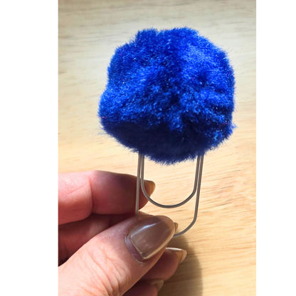 Fluffy Polka Dot Paper Clip as a bookmark, Notebook or Planner Accessory