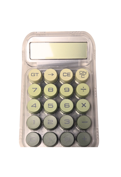 🌈 Ombre Chunky Buttons Clear Case Calculator