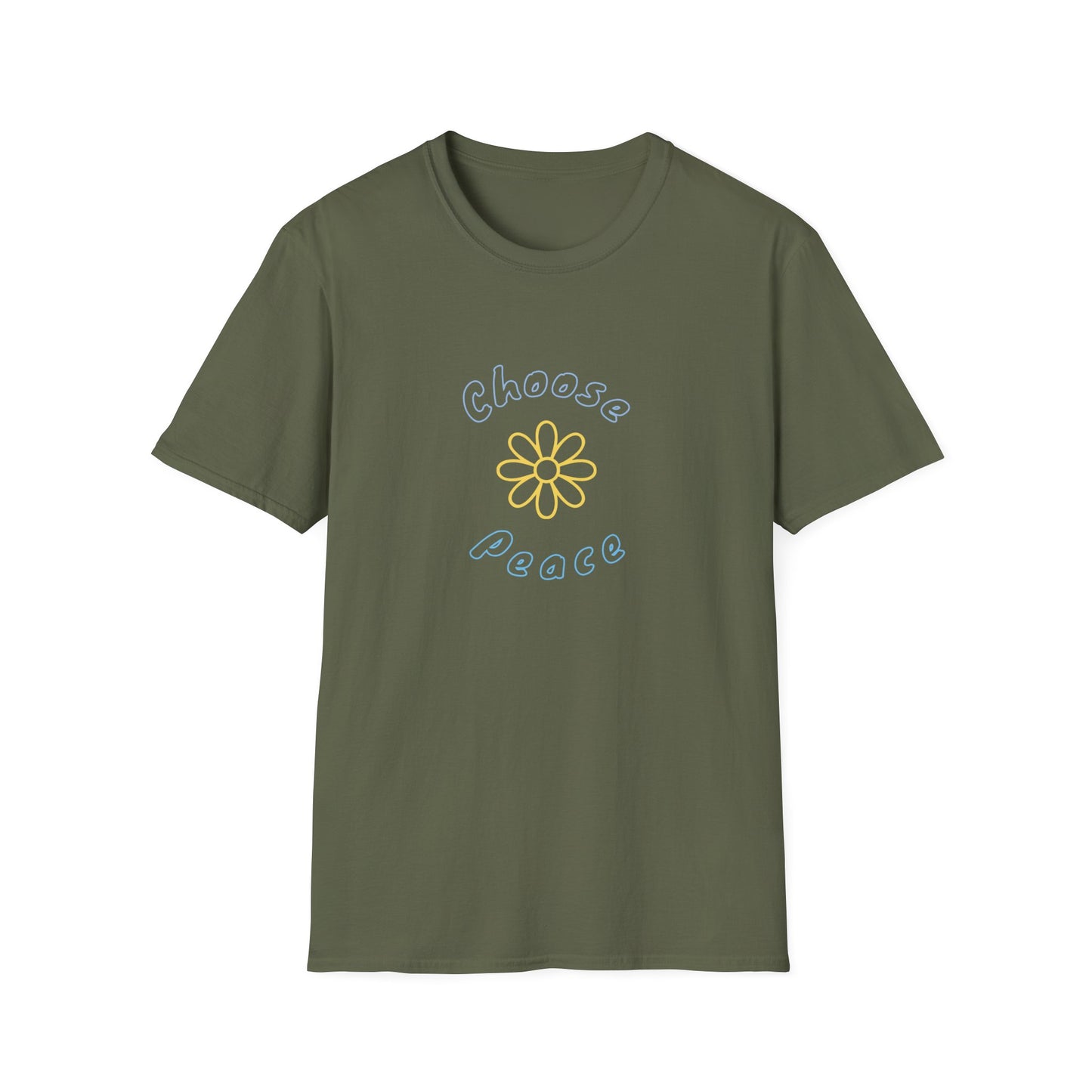 Choose Peace Daisy T-Shirt | Minimal Floral Peace Tee