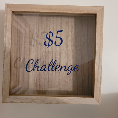 $5 Savings Tracker and Cash Box