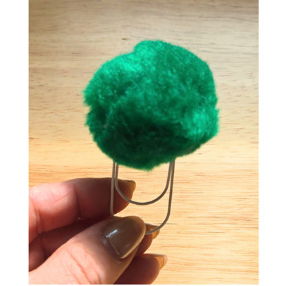 Fluffy Polka Dot Paper Clip as a bookmark, Notebook or Planner Accessory