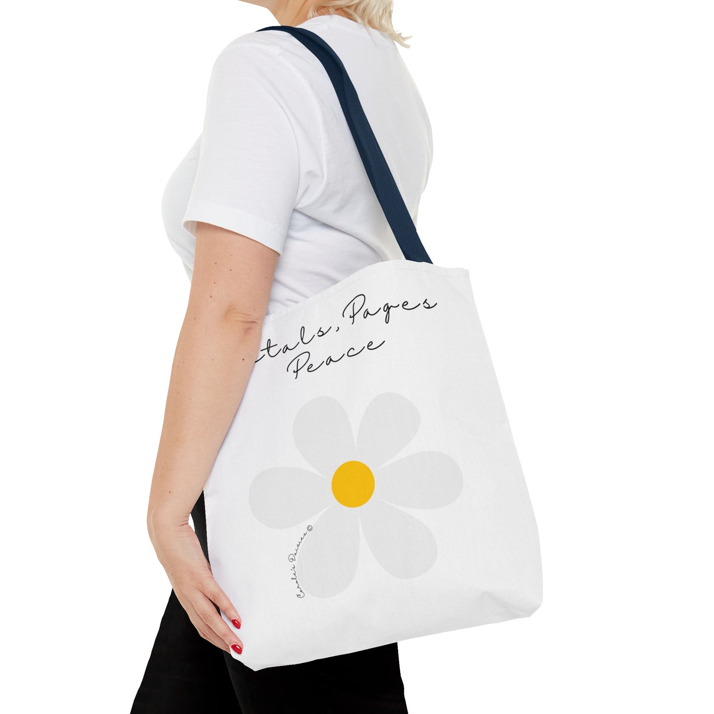 Daisy 'Petals, Papers, Peace' Tote Bag