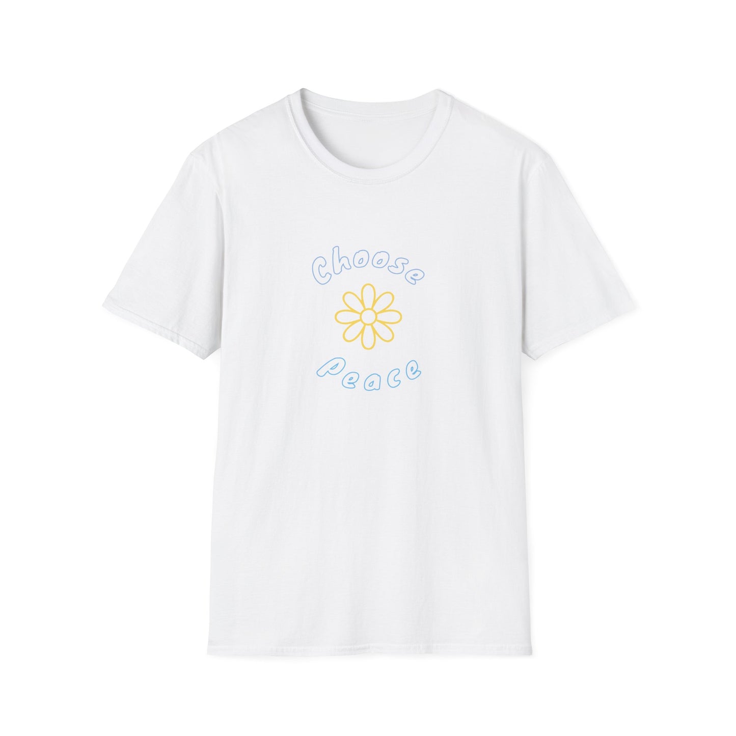 Choose Peace Daisy T-Shirt | Minimal Floral Peace Tee