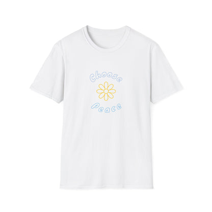 Choose Peace Daisy T-Shirt | Minimal Floral Peace Tee