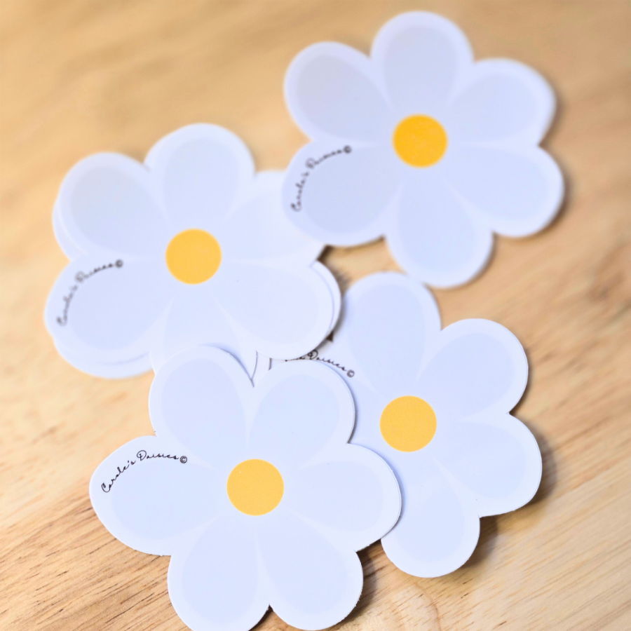 Daisy Flower Sticker