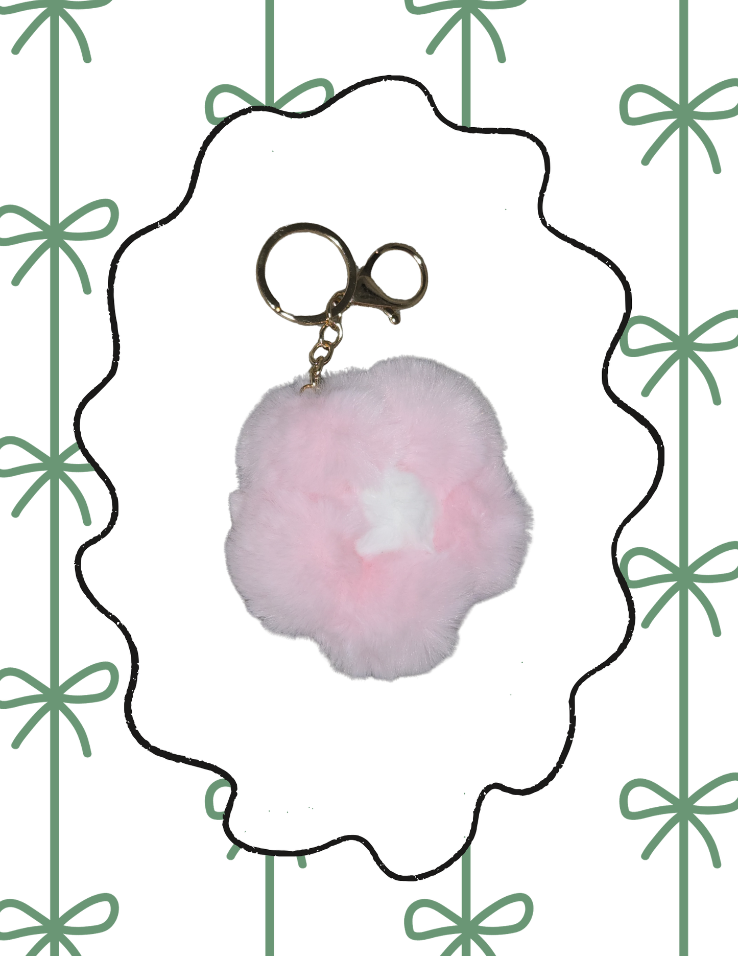 Plush Daisy Keychain