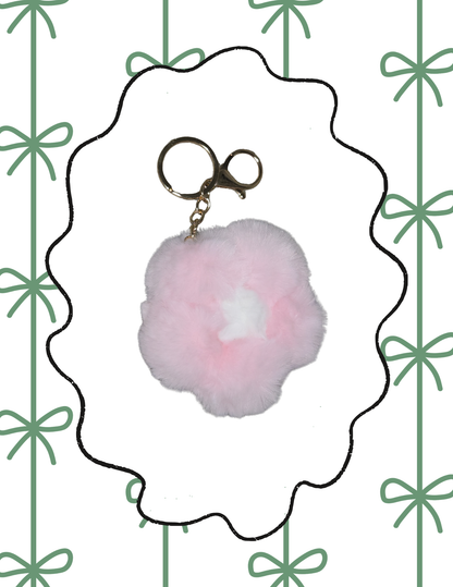 Plush Daisy Keychain