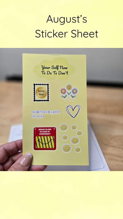 Monthly Snail Mail – Confidence Building Bundle with Stationery & Motivational Stickers