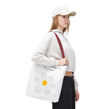 Daisy 'Petals, Papers, Peace' Tote Bag