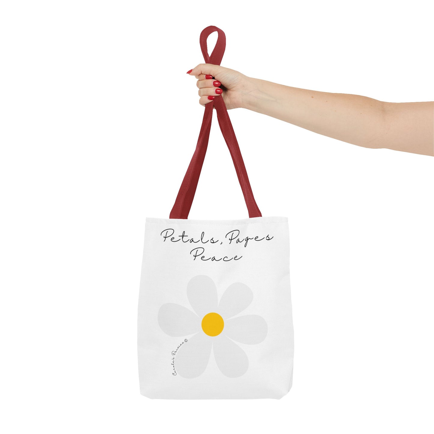 Daisy 'Petals, Papers, Peace' Tote Bag