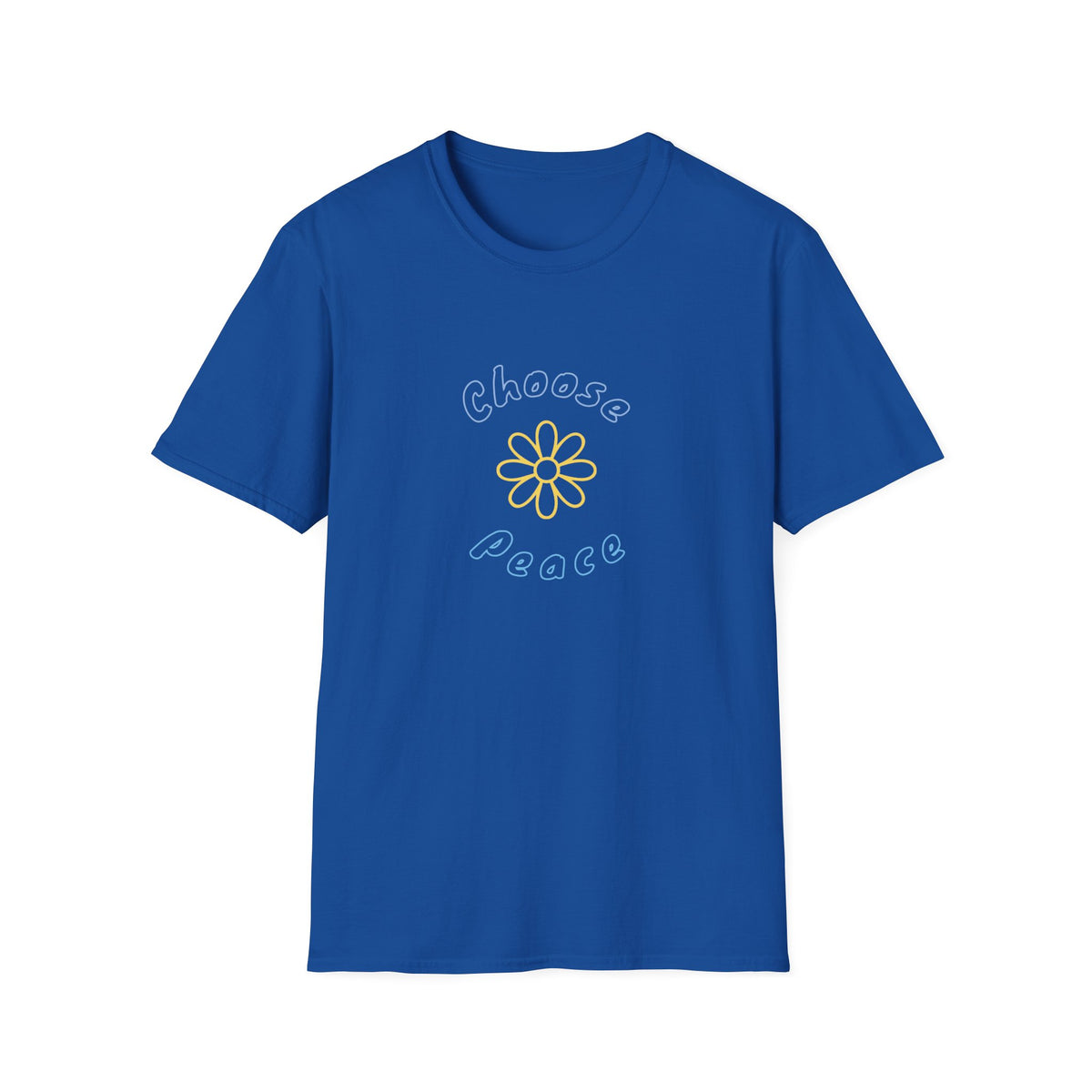 Choose Peace Daisy T-Shirt | Minimal Floral Peace Tee