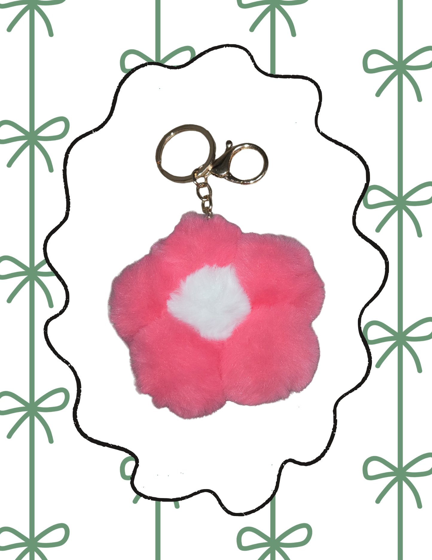 Plush Daisy Keychain