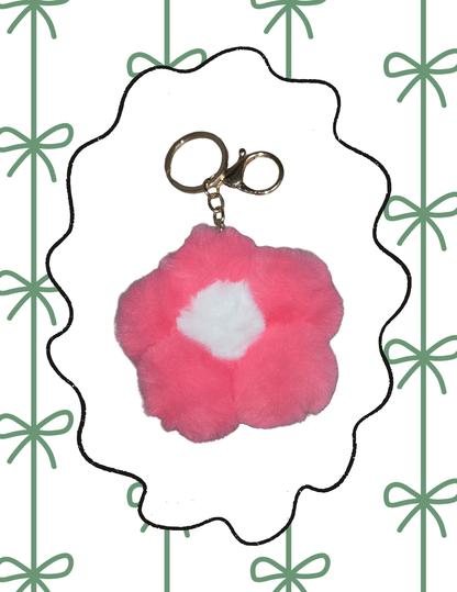 Plush Daisy Keychain