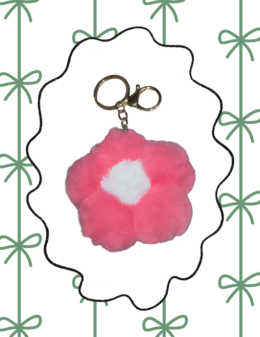 Plush Daisy Keychain
