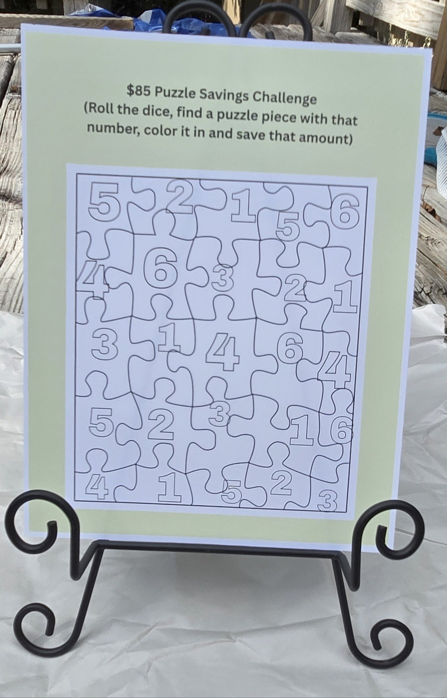 $85 Puzzle Savings Challenge