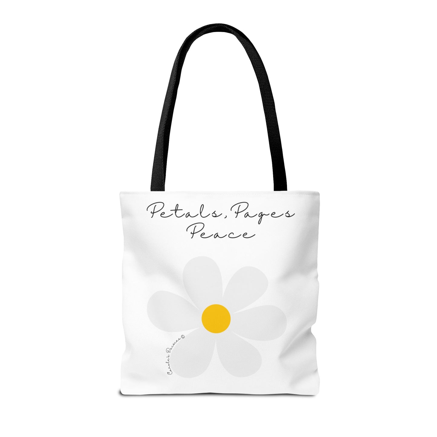 Daisy 'Petals, Papers, Peace' Tote Bag