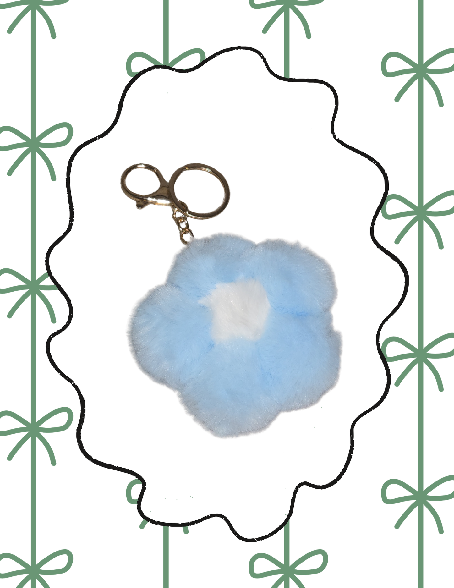 Plush Daisy Keychain