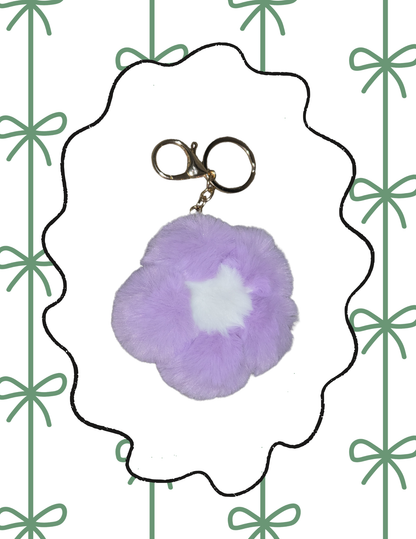 Plush Daisy Keychain