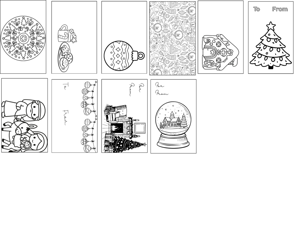 Unique Handmade Christmas Gift Tags