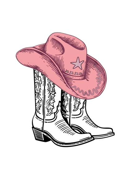 Cowgirl Who Loves Pink E-Reader Insert