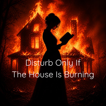 Disturb Only if the House is Burning E-Reader Sign